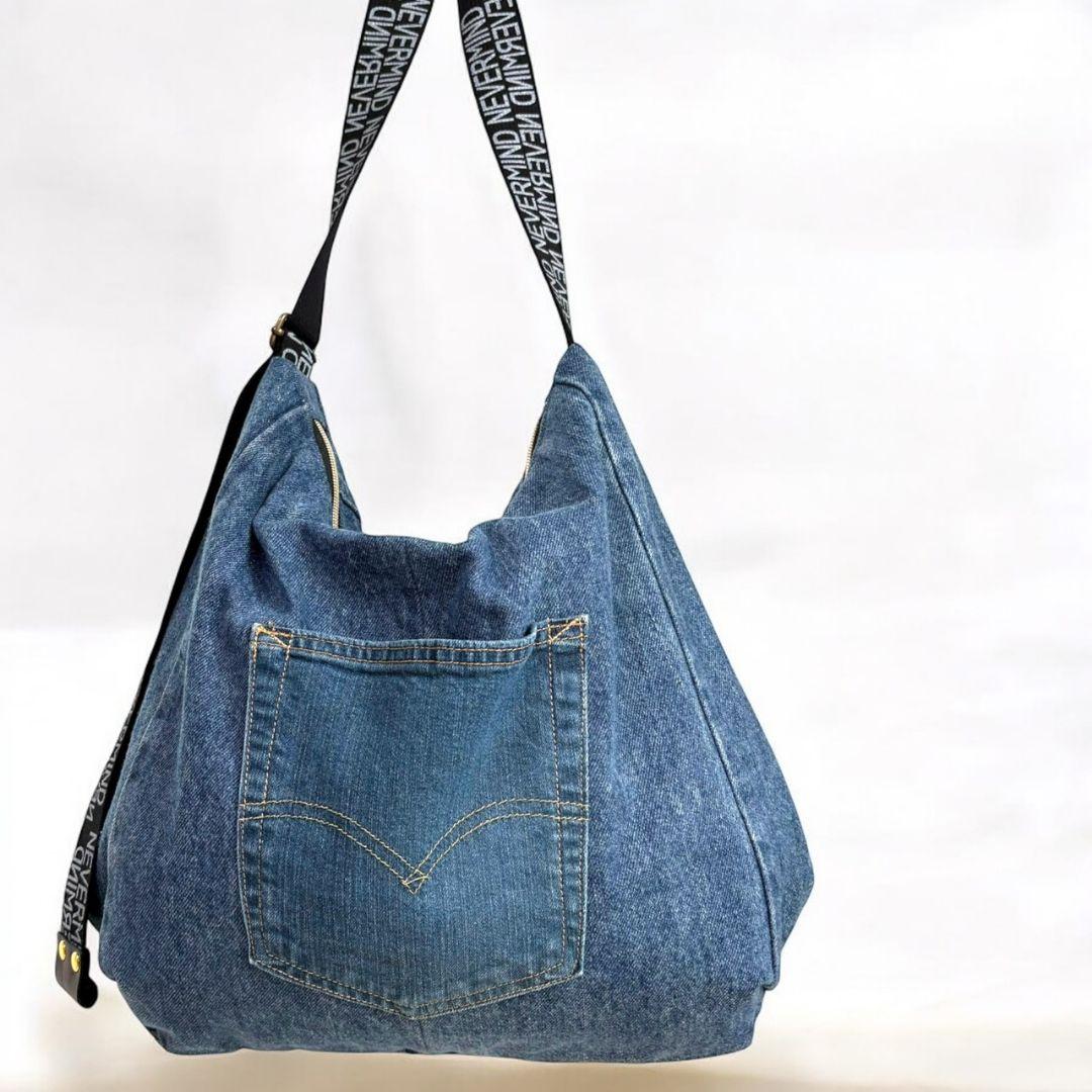 ゆるっと抜け感バッグ／デニムリメイク
