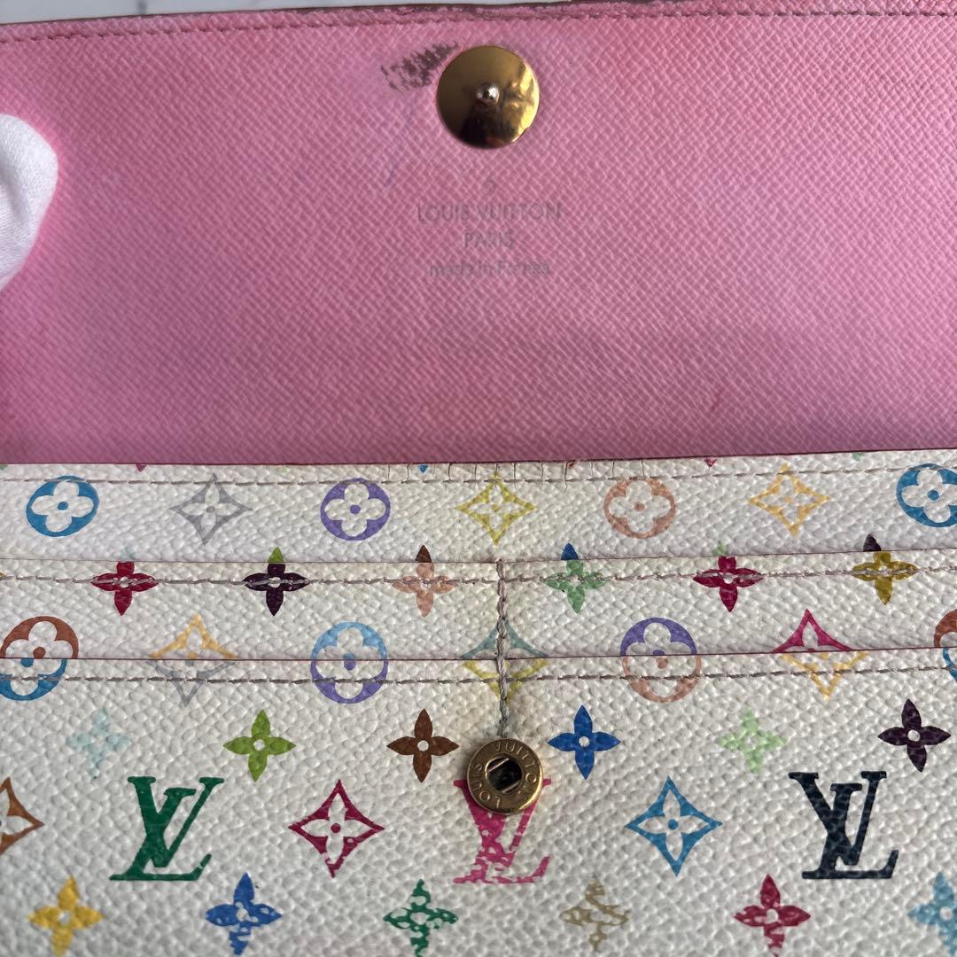 ルイヴィトン　モノグラム　マルチカラー　ポルトフォイユ サラ　財布　M93744