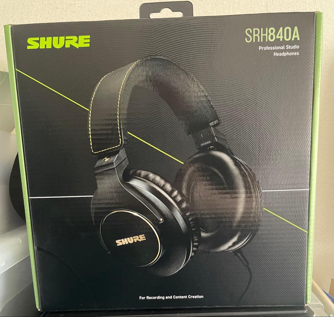 SHURE プロフェッショナルスタジオヘッドホンSRH840A