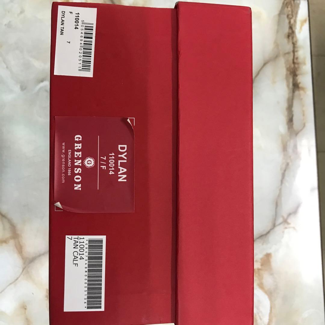 グレンソンウイングチップ革靴。新品未使用サイズ7。