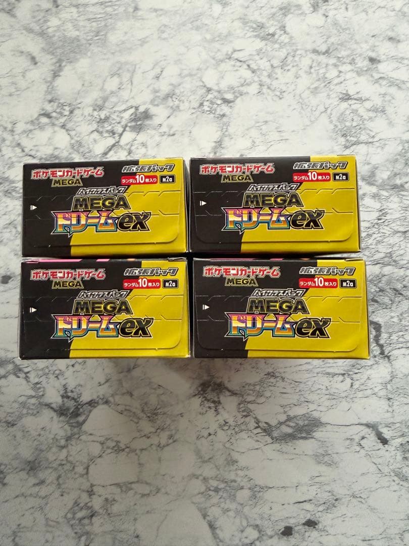 メガドリームex シュリンクなし　4box ポケモンカード