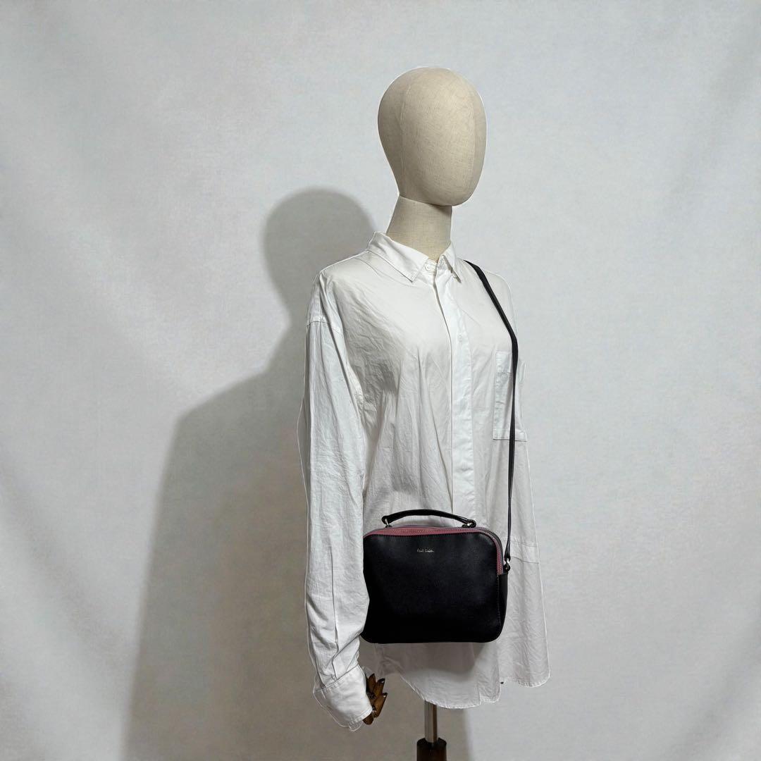 Paul Smith　ポールスミス　ダブルジップスクエア　ショルダーバッグ　美品
