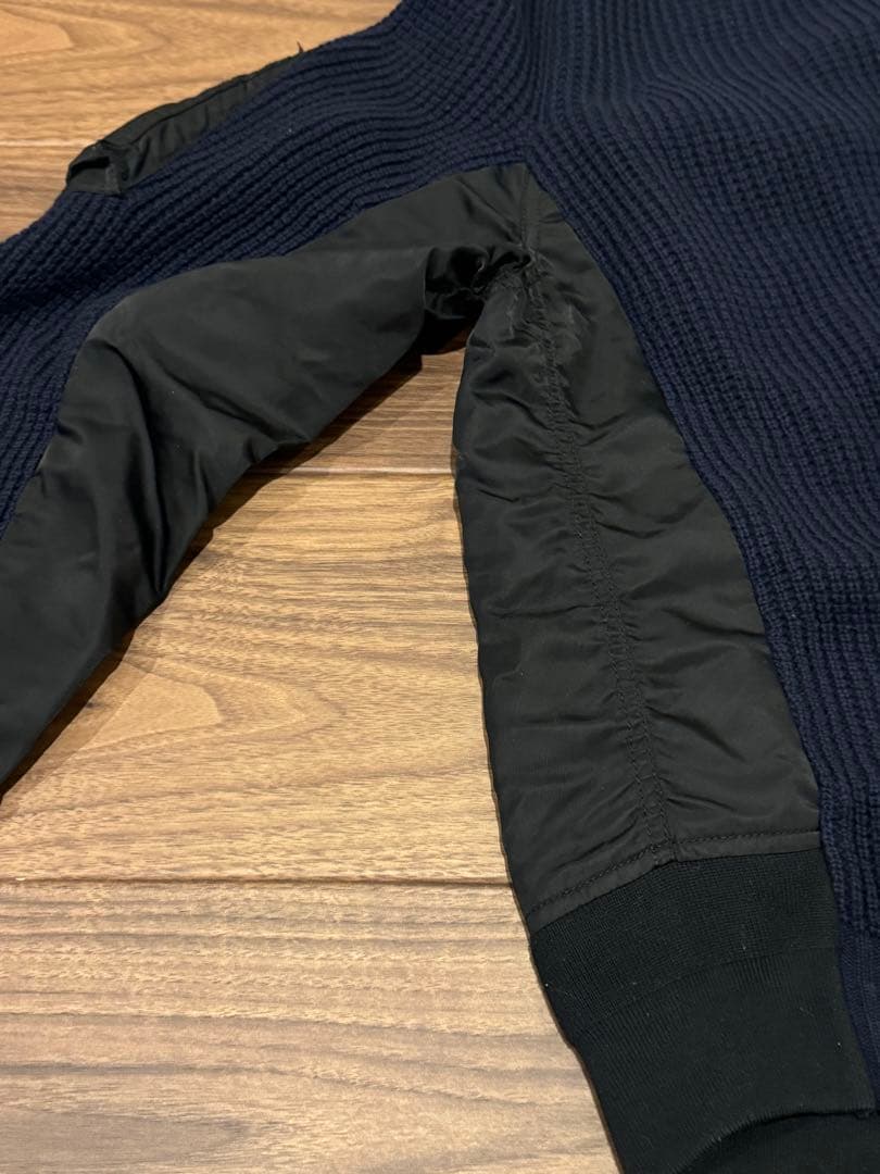 【sacai(サカイ) 】MA-1ニットプルオーバー