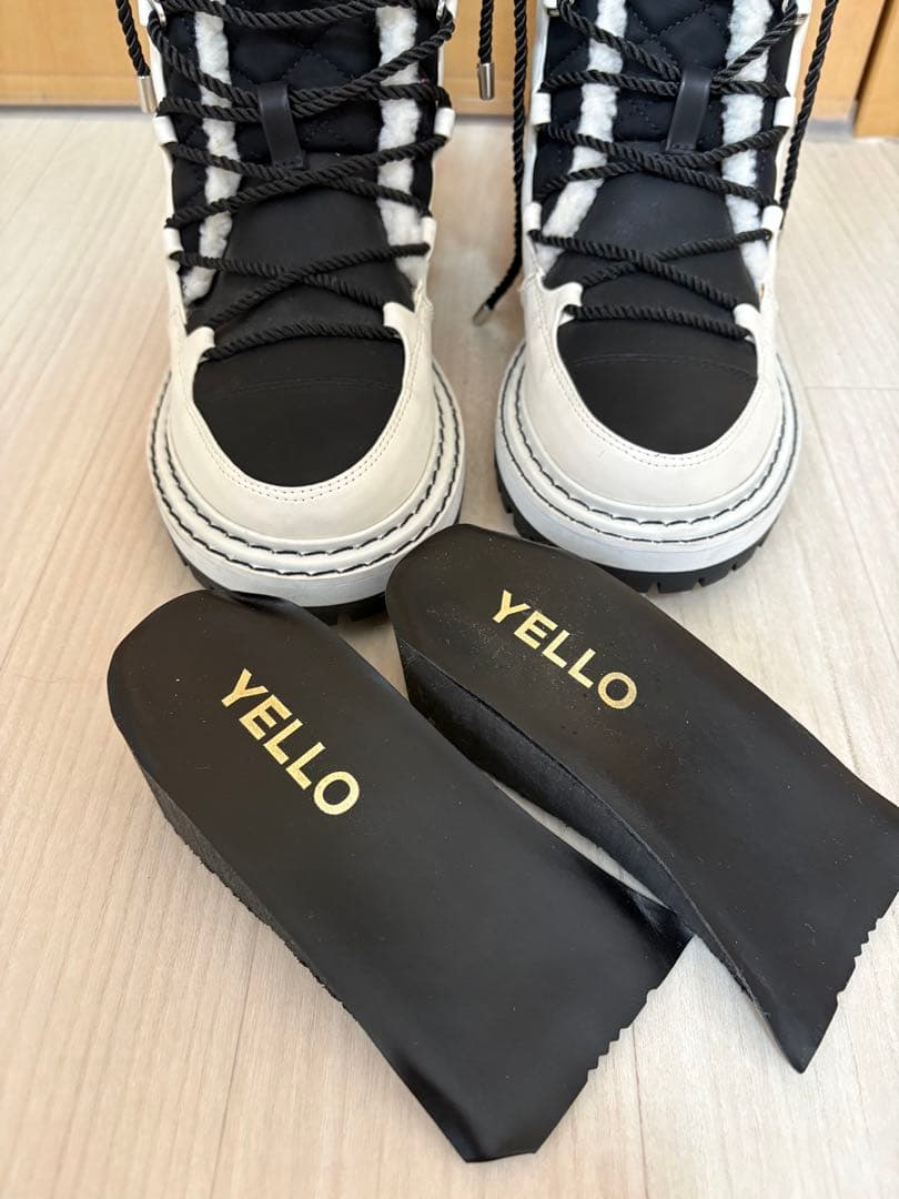 YELLO キルティングショートブーツ