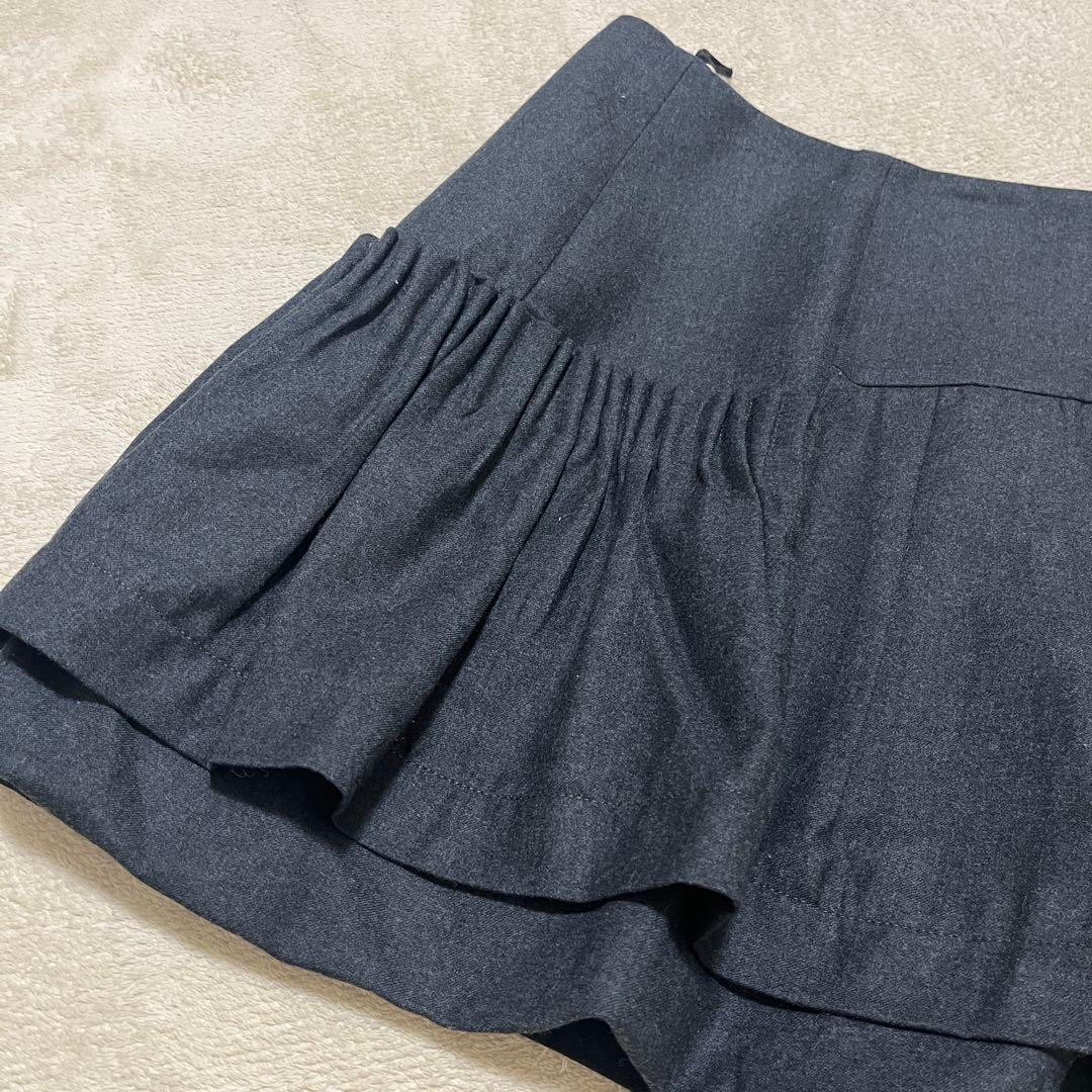 miumiu ウール100%　スカート　グレー