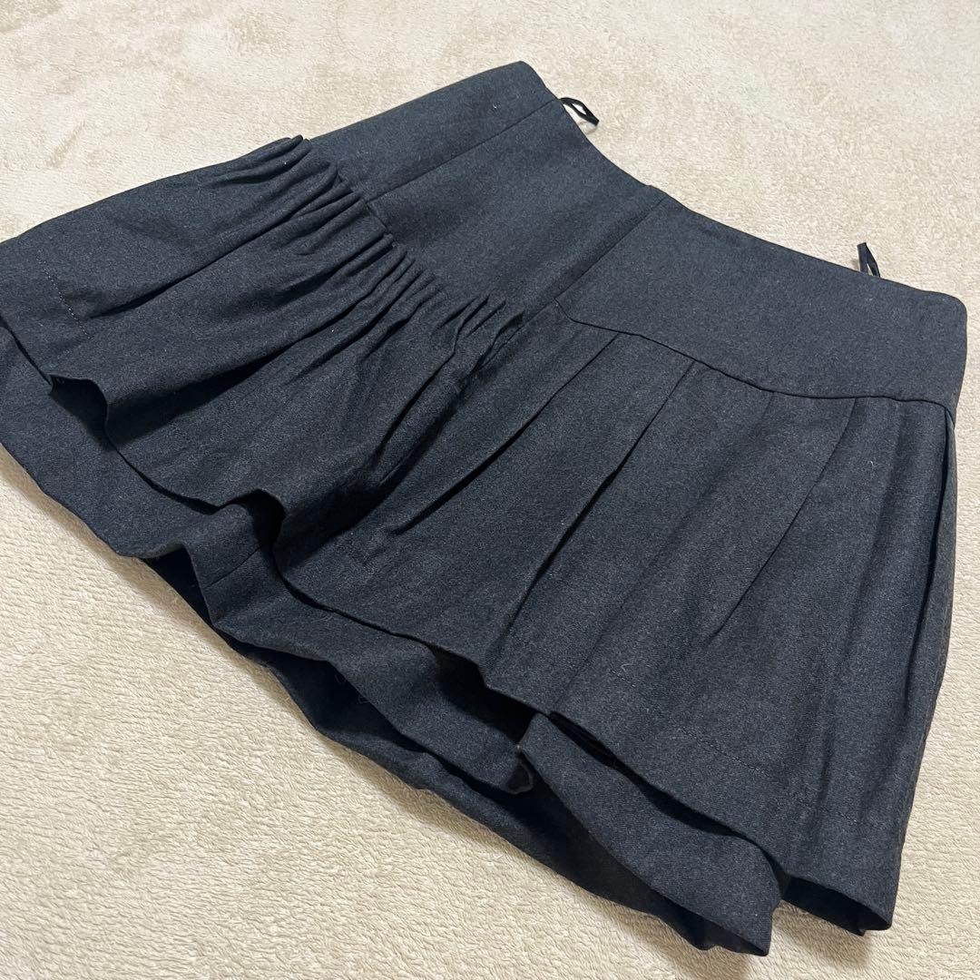 miumiu ウール100%　スカート　グレー