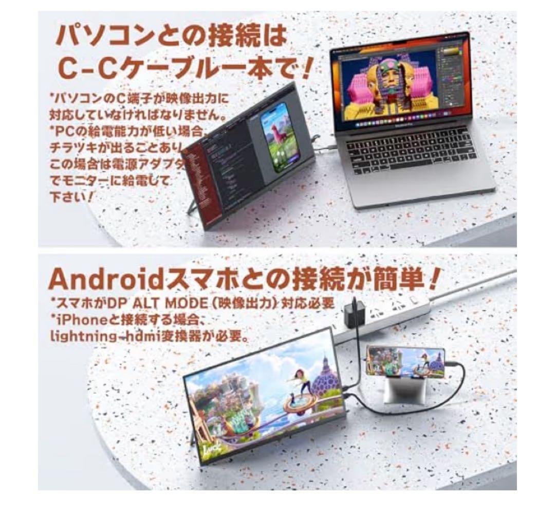 新品　VisionOwl モバイルモニター 14インチ 超薄型 MD-14G