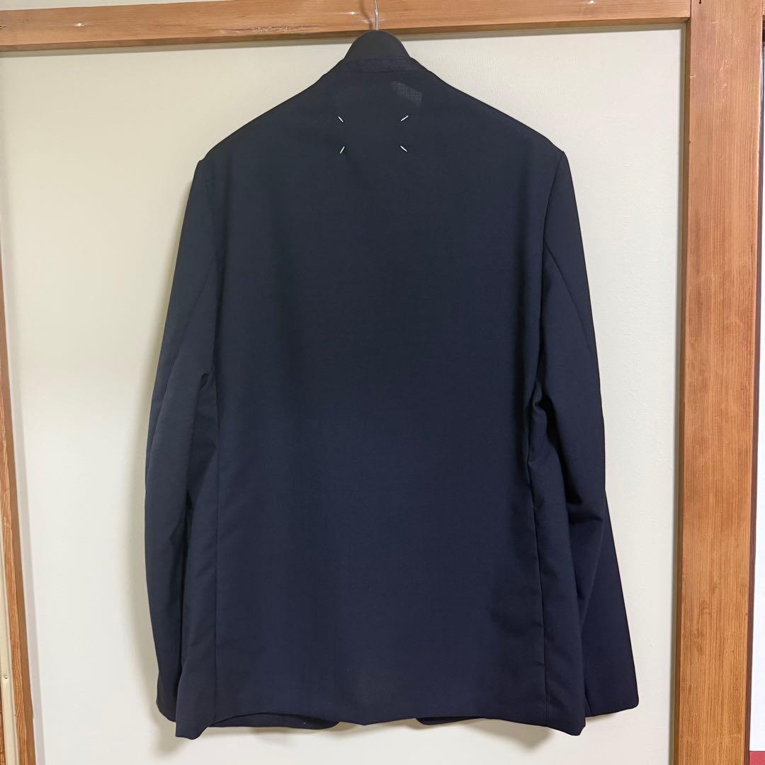 Maison Margiela ノーカラージャケット サイズ44 ブラック