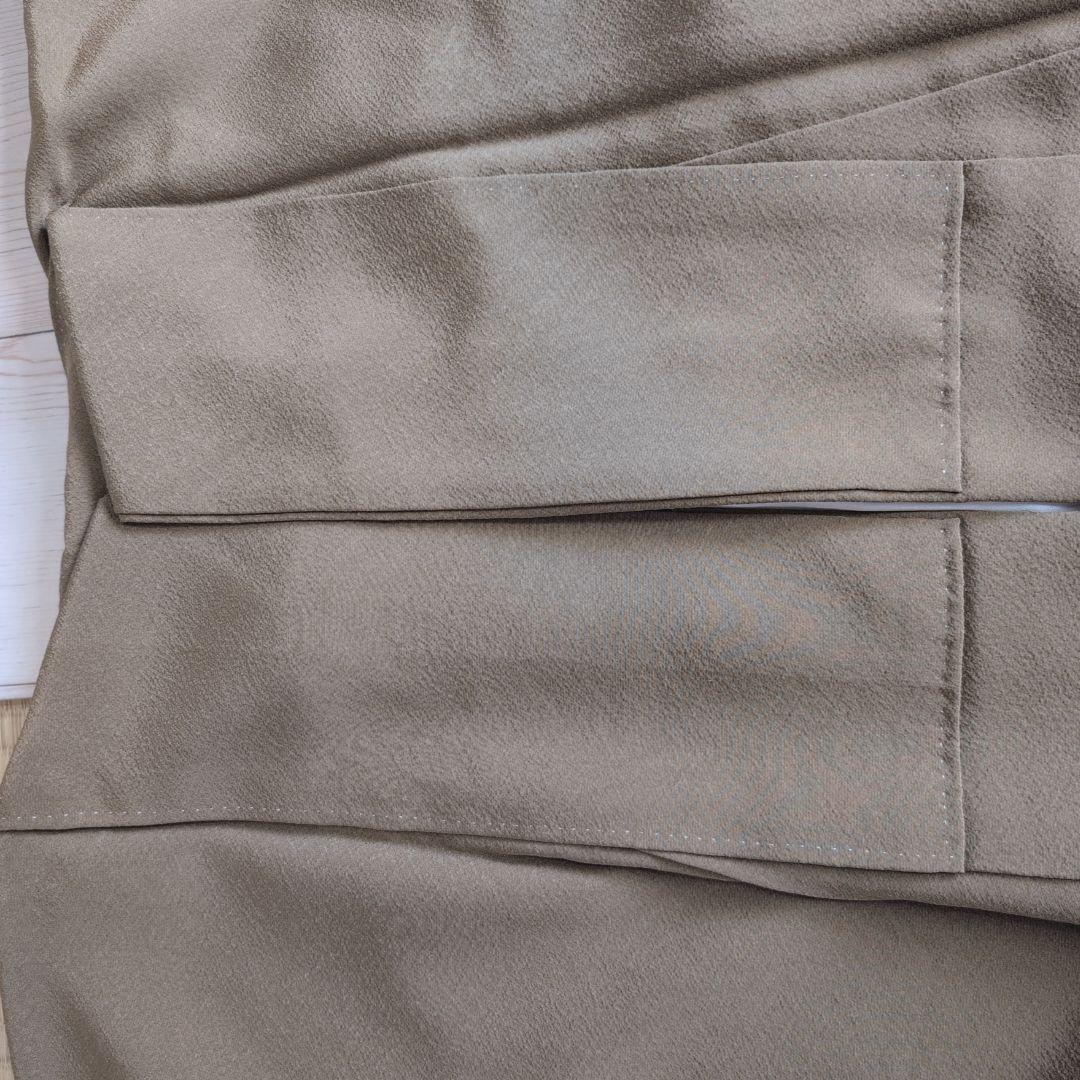 色無地　着物　フルセット　正絹　ダークブラウン　祝い事　F8