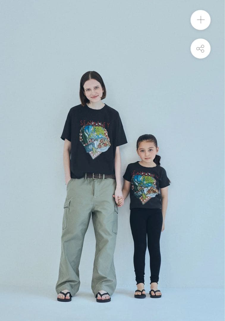 新品未使用/ SEA CHIBI GRAPHIC TEE size2 kids