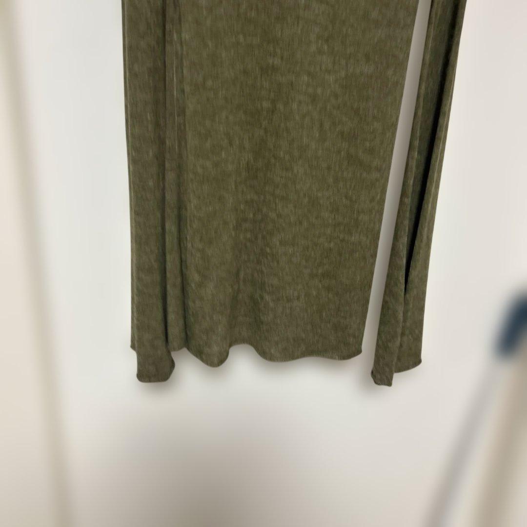 LGB オリーブグリーン 長袖カットソー　チュニック　ワンピース