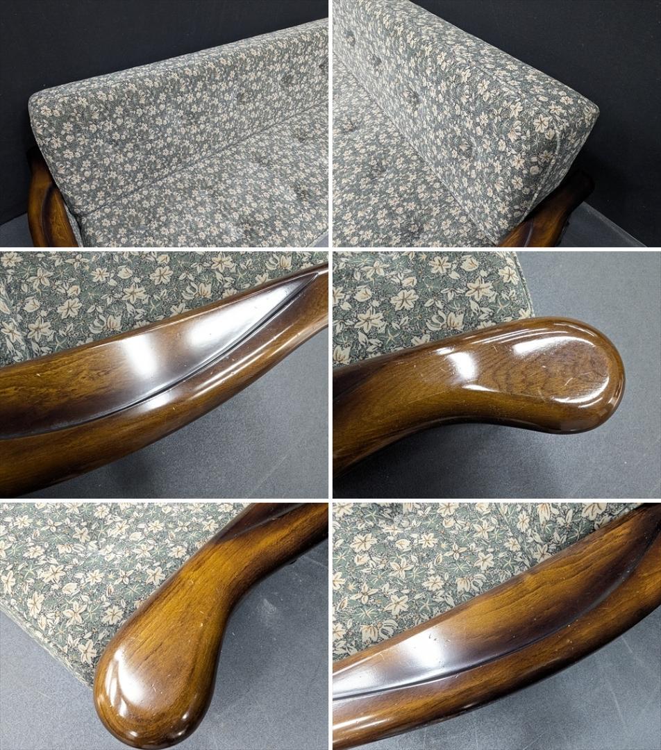 カリモク　コロニアル　ソファーベット　トリプルソファ　三人掛け　リビング　ベット