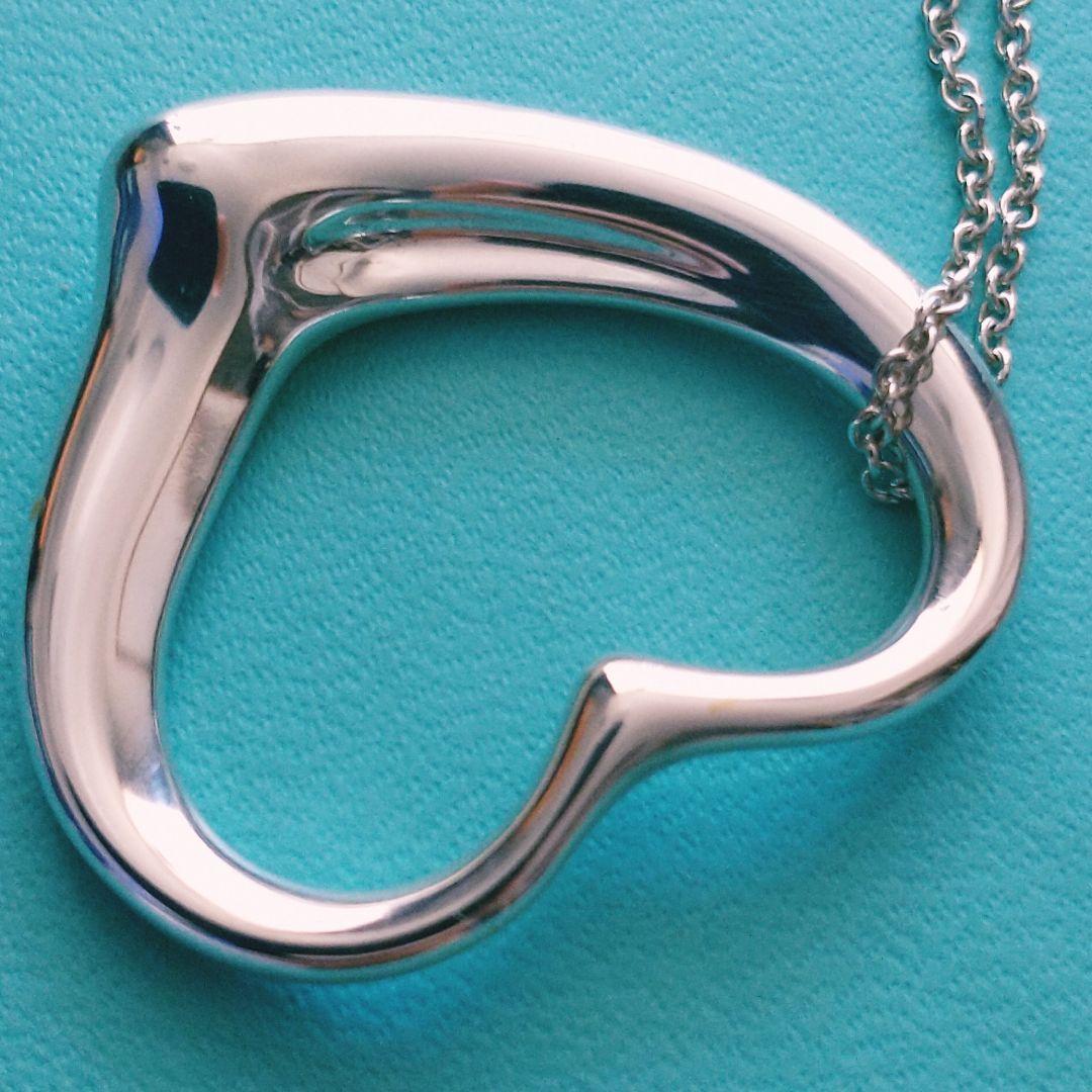 ティファニー　オープン　ハート　XL　ロングチェーン　シルバー　ネックレス