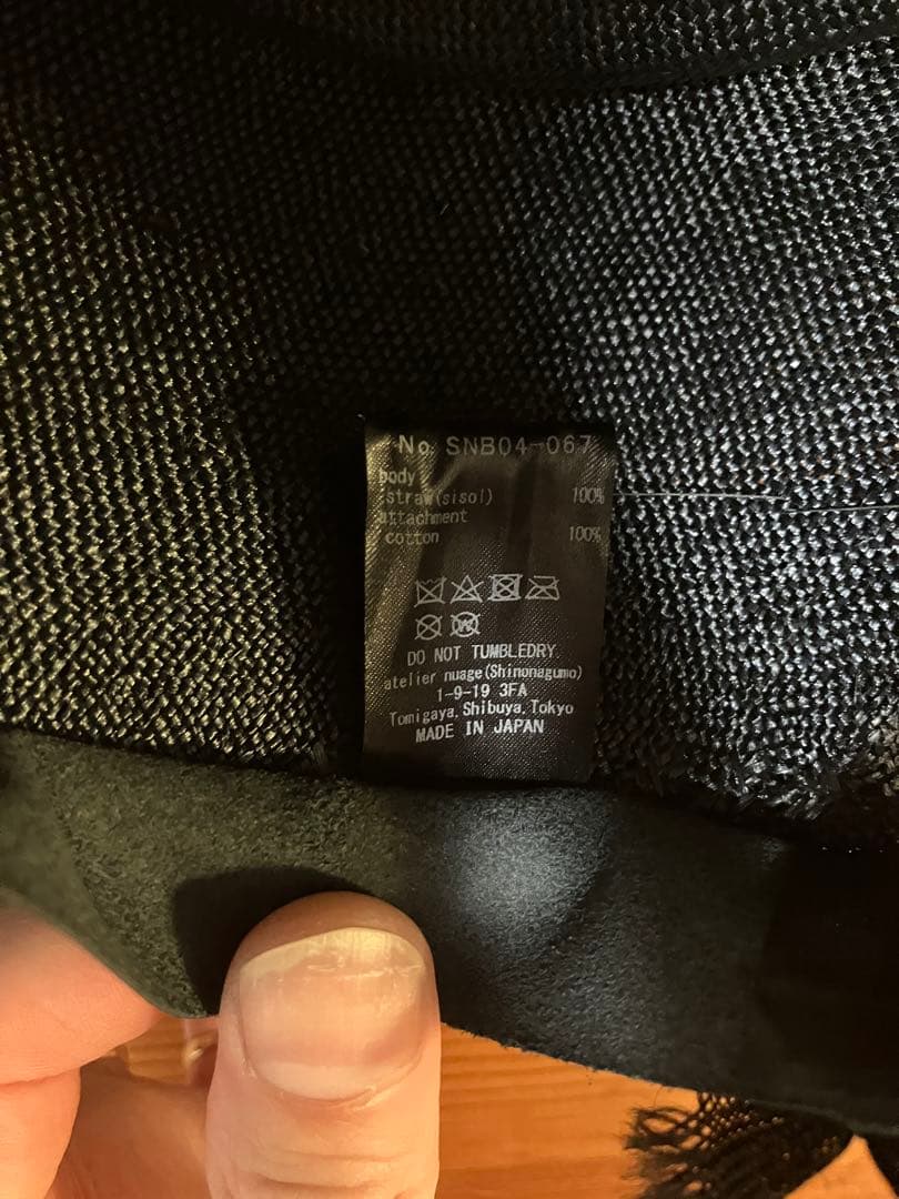 【極美品】shinonagumoシノナグモ roku6 パナマハット