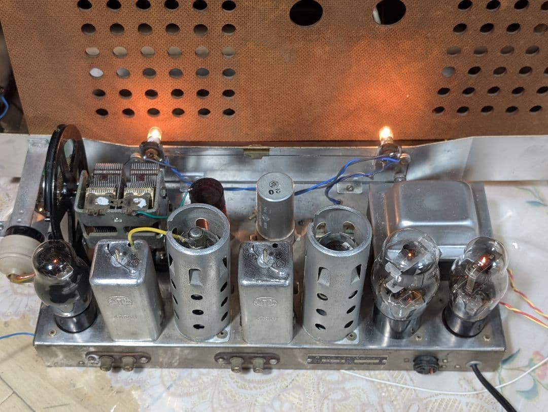 七欧通信機 木箱ST真空管ラジオ 昭和レトロ bluetooth付