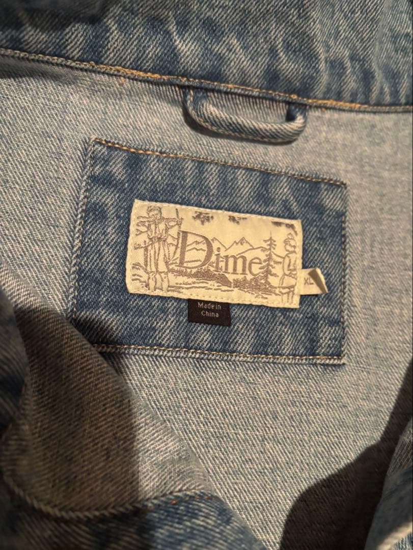 DIME ブルーデニムジャケット　stussy supreme