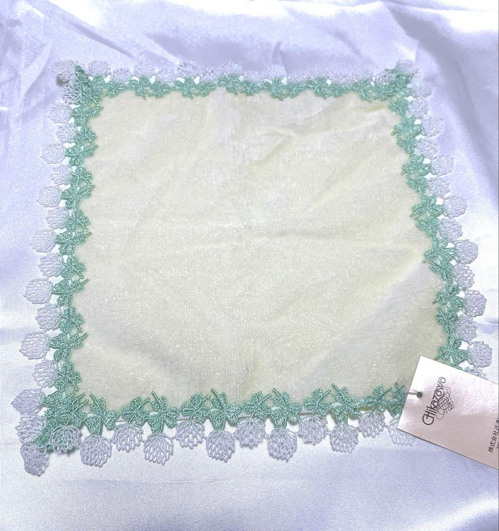 近沢レース タオルハンカチ ミモザ ・さくらもち・しろつめくさ 発送前セール