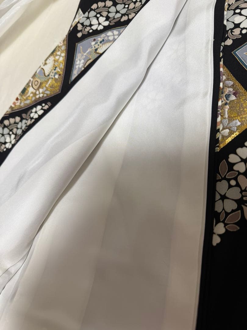 刺繍黒留袖しつけ付き北出与三郎本袋帯