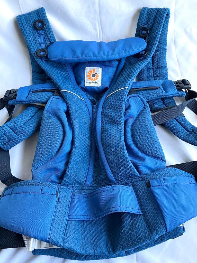 【美品】エルゴベビー オムニブリーズ サファイアブルー 赤ちゃん 抱っこ紐