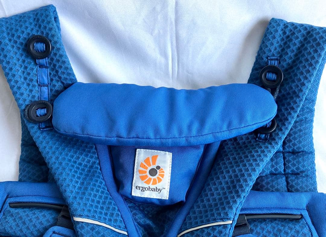 【美品】エルゴベビー オムニブリーズ サファイアブルー 赤ちゃん 抱っこ紐