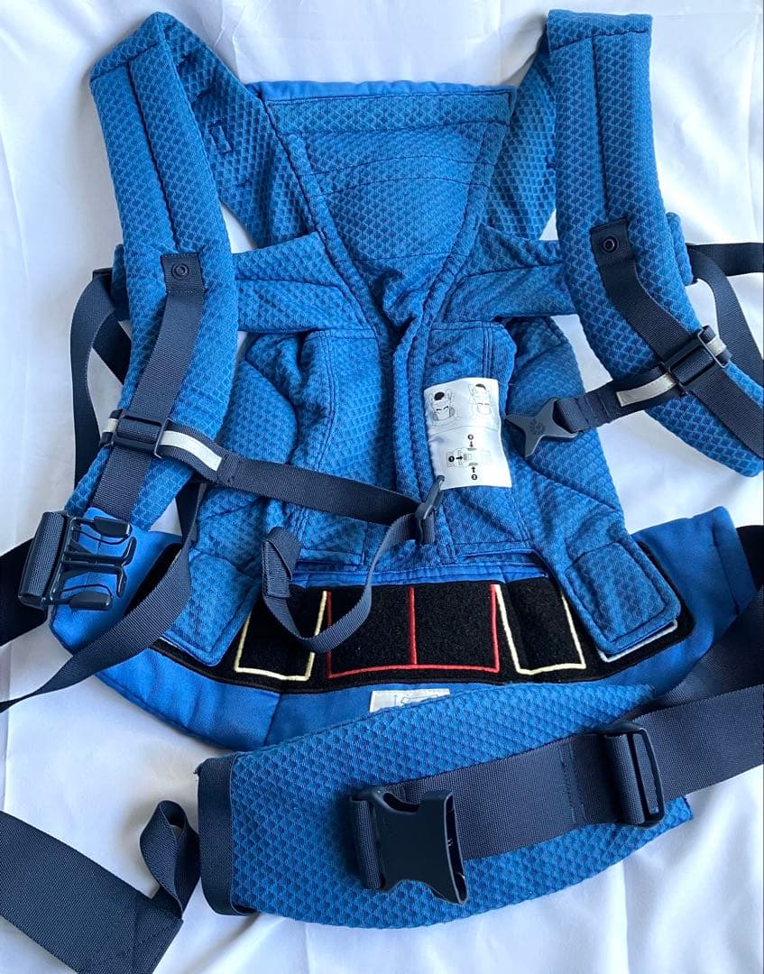 【美品】エルゴベビー オムニブリーズ サファイアブルー 赤ちゃん 抱っこ紐