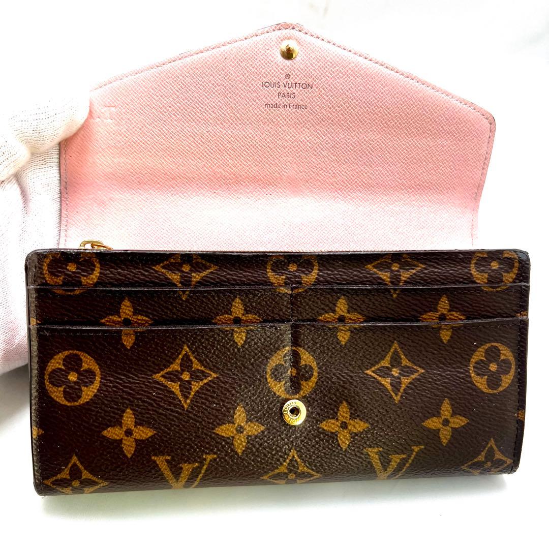 ルイヴィトン モノグラム 新型ポルトフォイユサラ ローズバレリーヌM62235