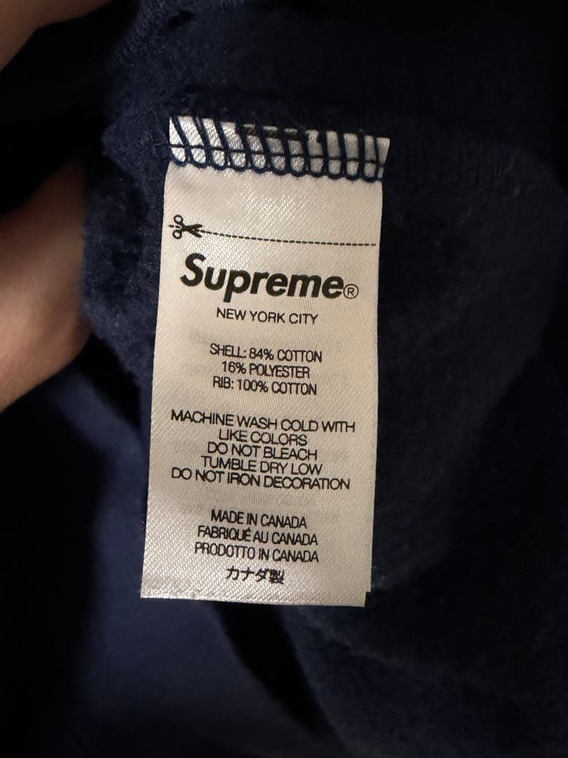 トップス Supreme Small Box Crewneck Navy L 23SS