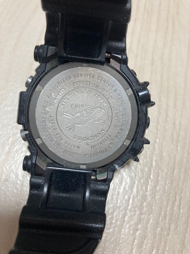 CASIO　フロッグマン　DW-8200メンインブラック　ジャンク品