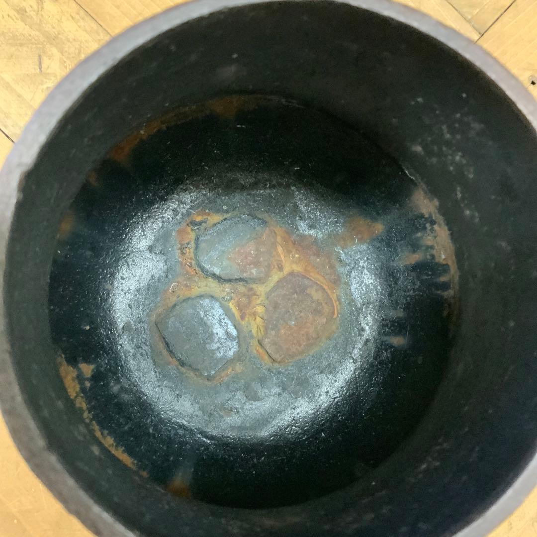 風炉 電熱器 富士形茶釜　セット　頂上白檀付き