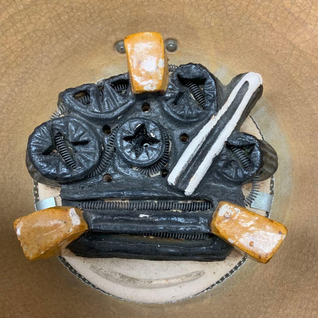 風炉 電熱器 富士形茶釜　セット　頂上白檀付き