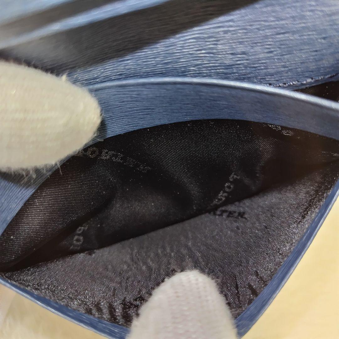 ✨極美品✨PORTER　カレント　名刺入れ　 カードケース　二つ折り　ネイビー