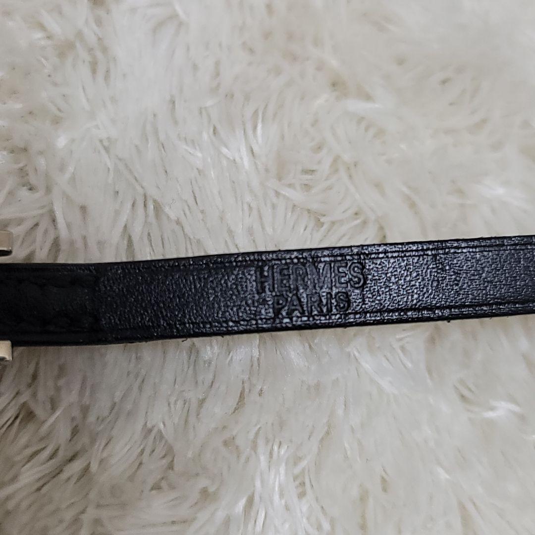 極美品✨HERMES　アピ シルバー金具　ロング ブレスレット 3連 4連