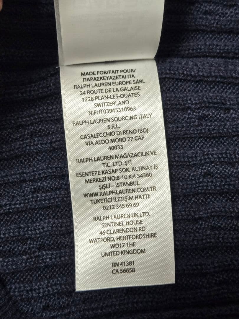 美品♡Ralph Lauren ケーブルニットカーディガン ネイビーPOLO