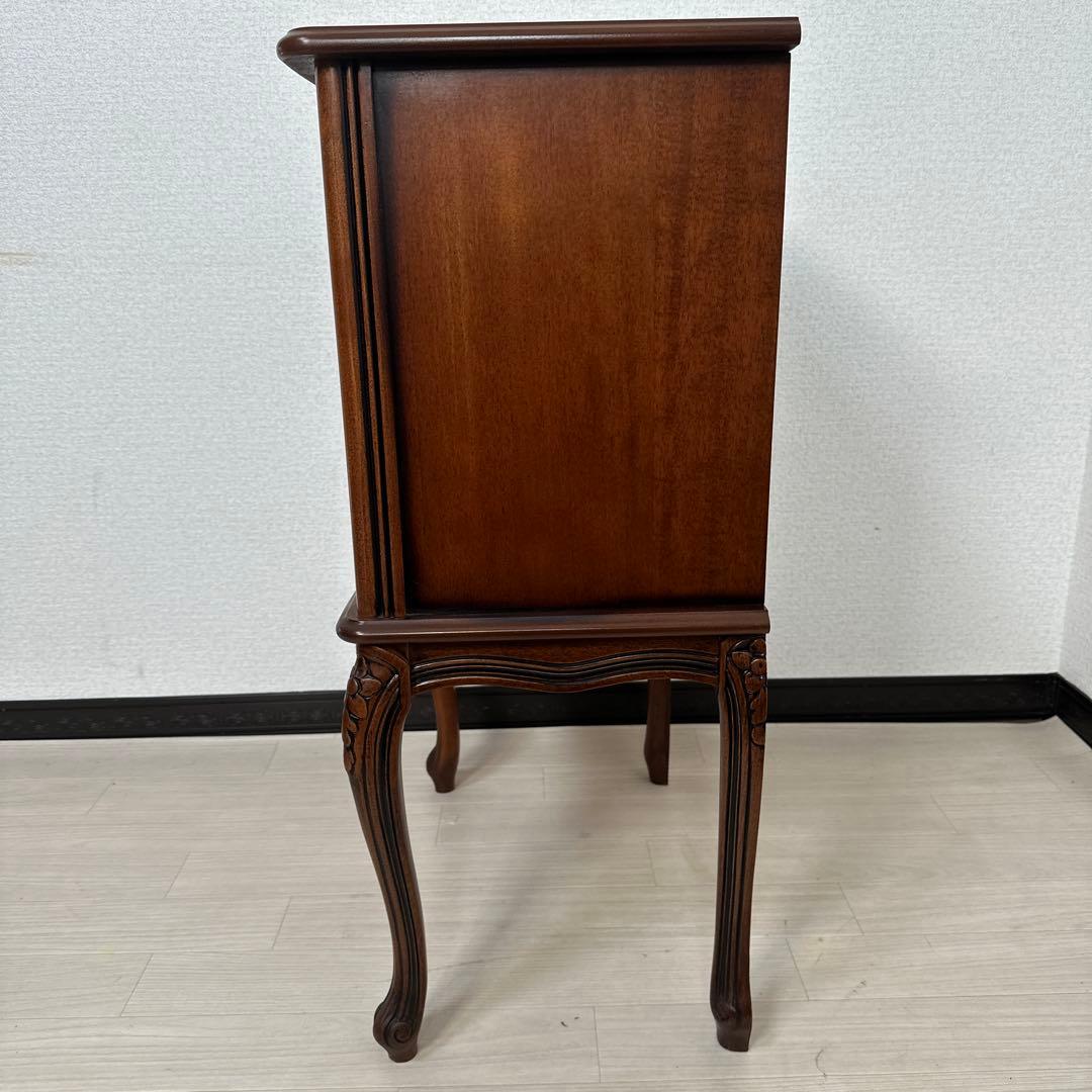 イタリア製 クラウディオ アンティーク調 3段チェスト 猫脚 電話台 i4※