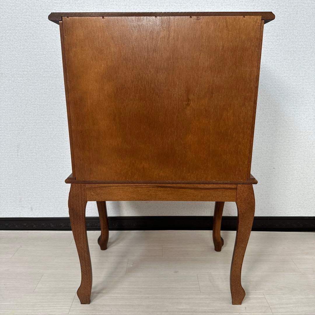 イタリア製 クラウディオ アンティーク調 3段チェスト 猫脚 電話台 i4※