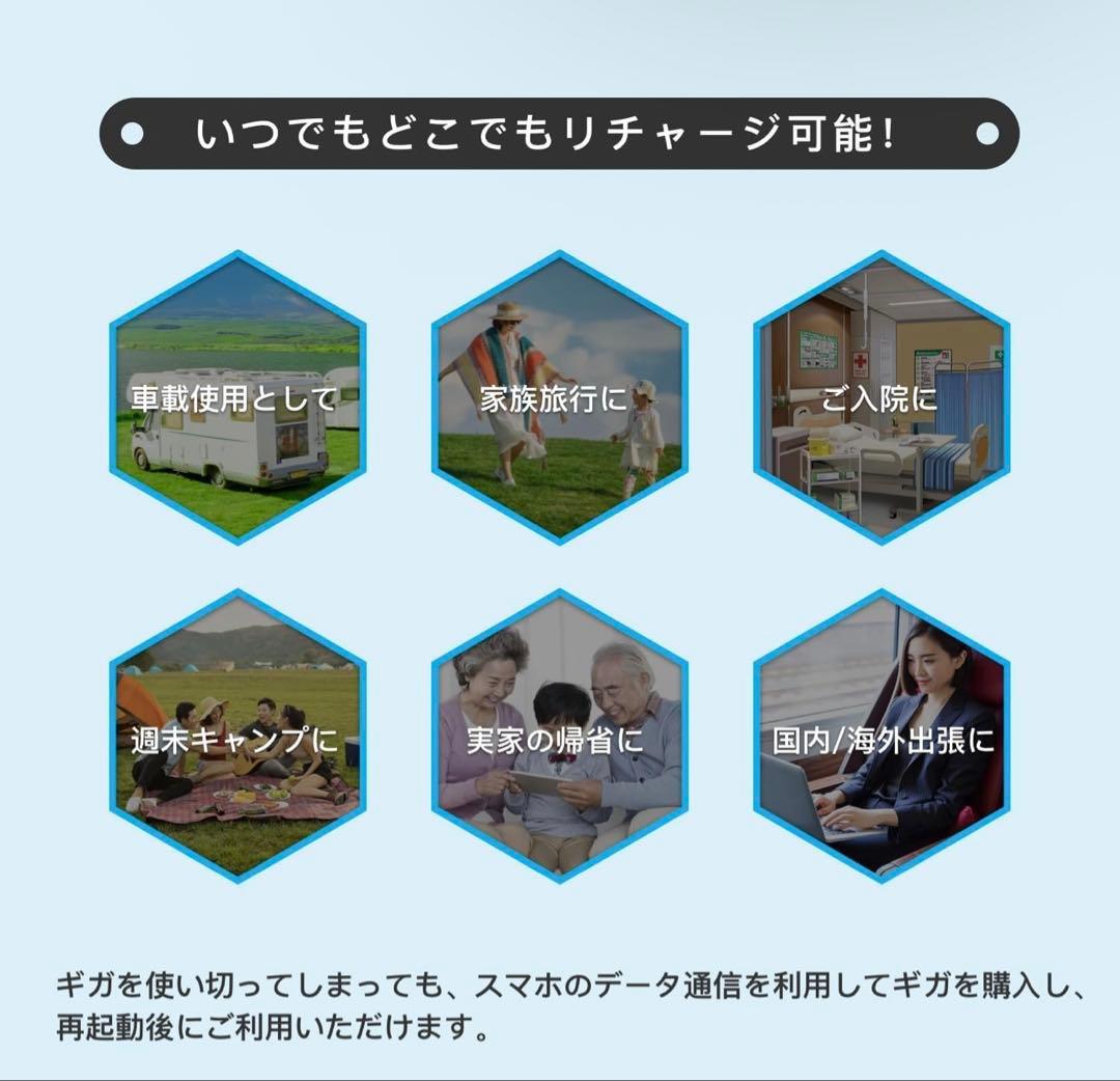 Starway チャージ式モバイルWiFi 100GB 365日