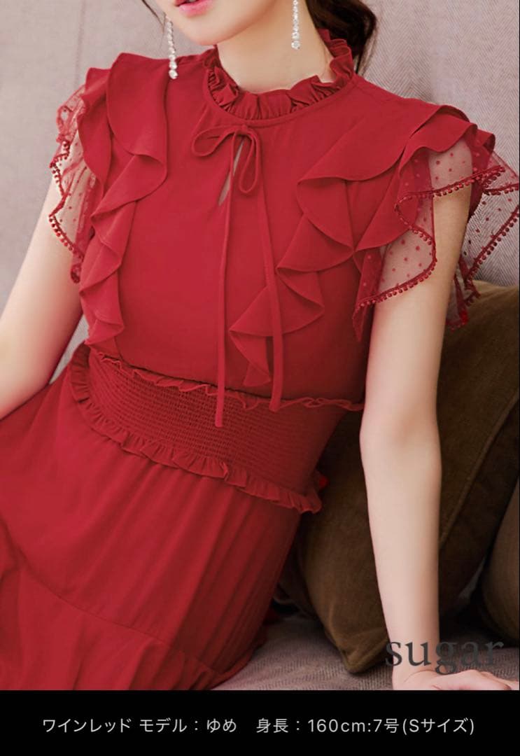 sugar 【SETTAN/セッタン】 ドット膝丈Aラインワンピース