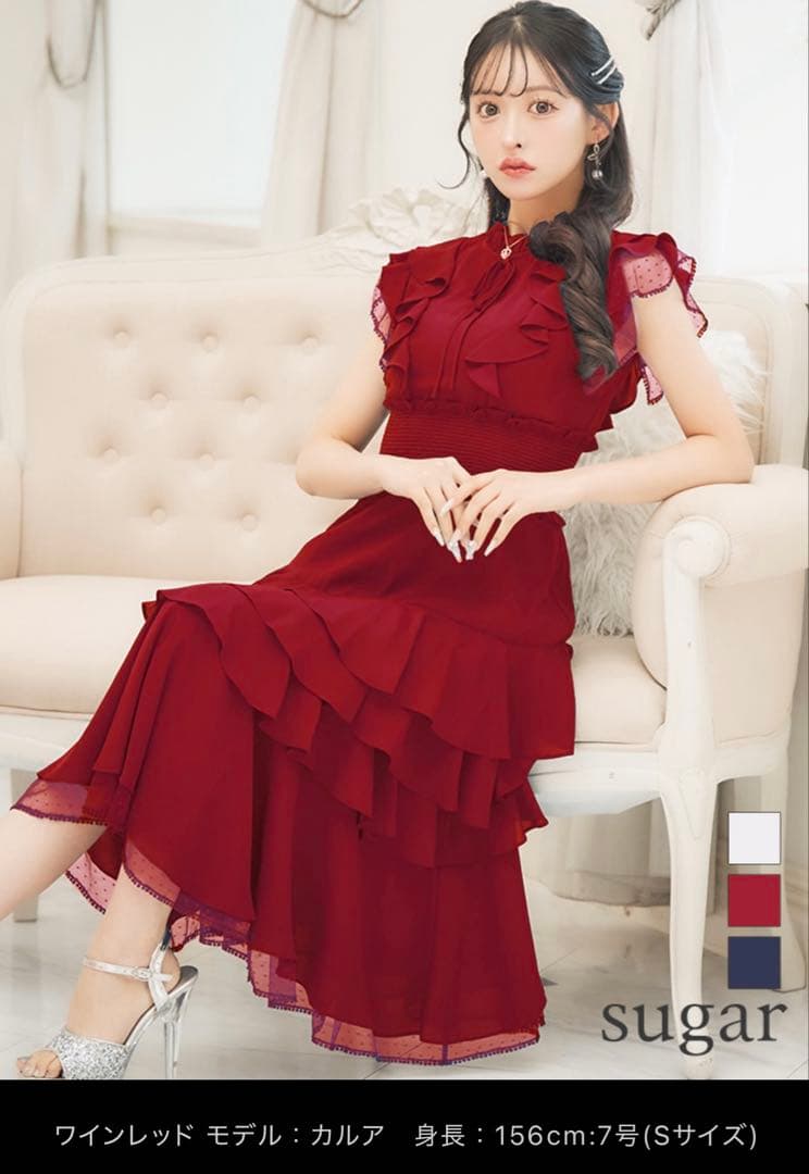 sugar 【SETTAN/セッタン】 ドット膝丈Aラインワンピース