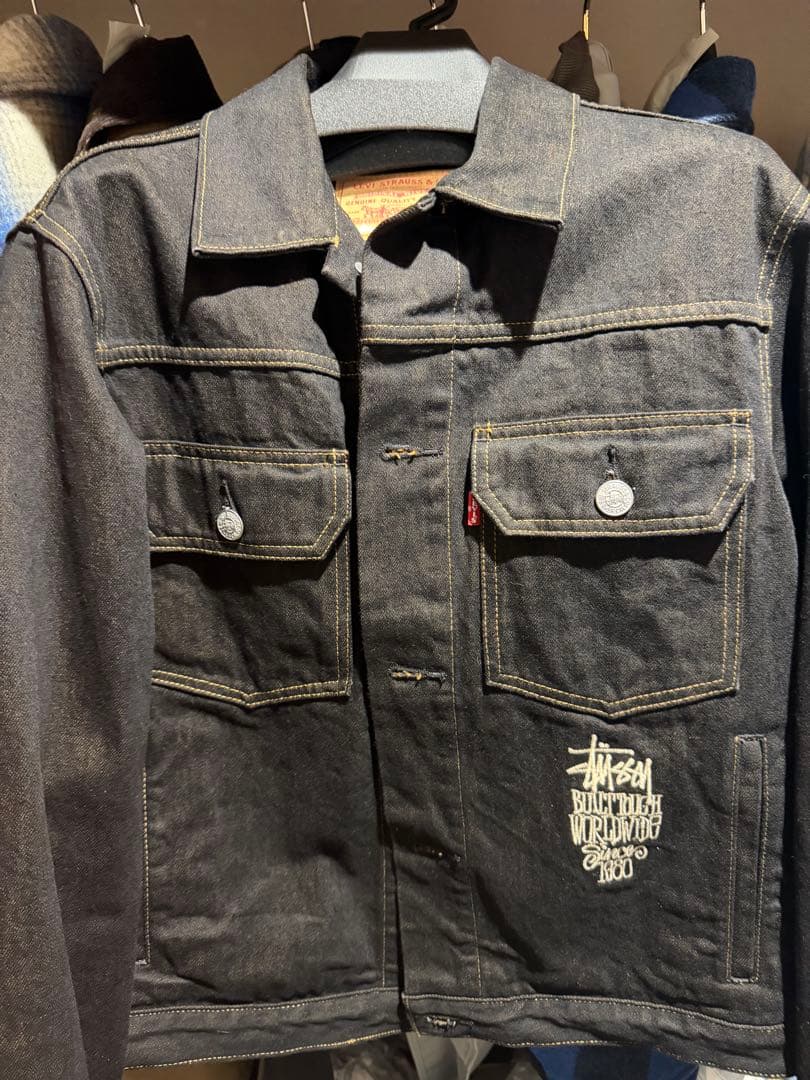 Stussy x levi’s crispy rinse Jacket 美品