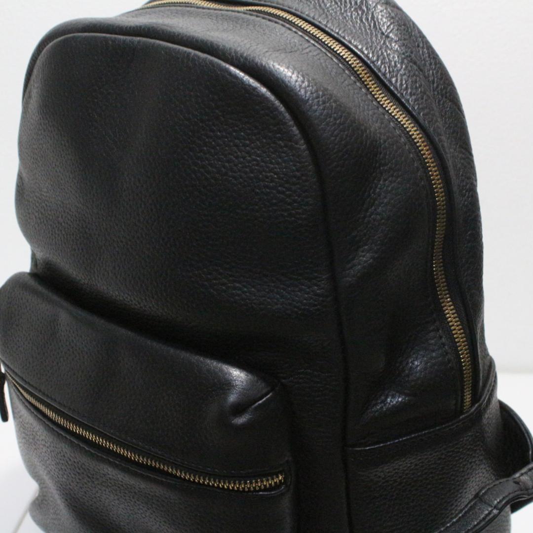 HushTug ハッシュタグ モンゴルレザー リュック ブラック 黒 廃盤品