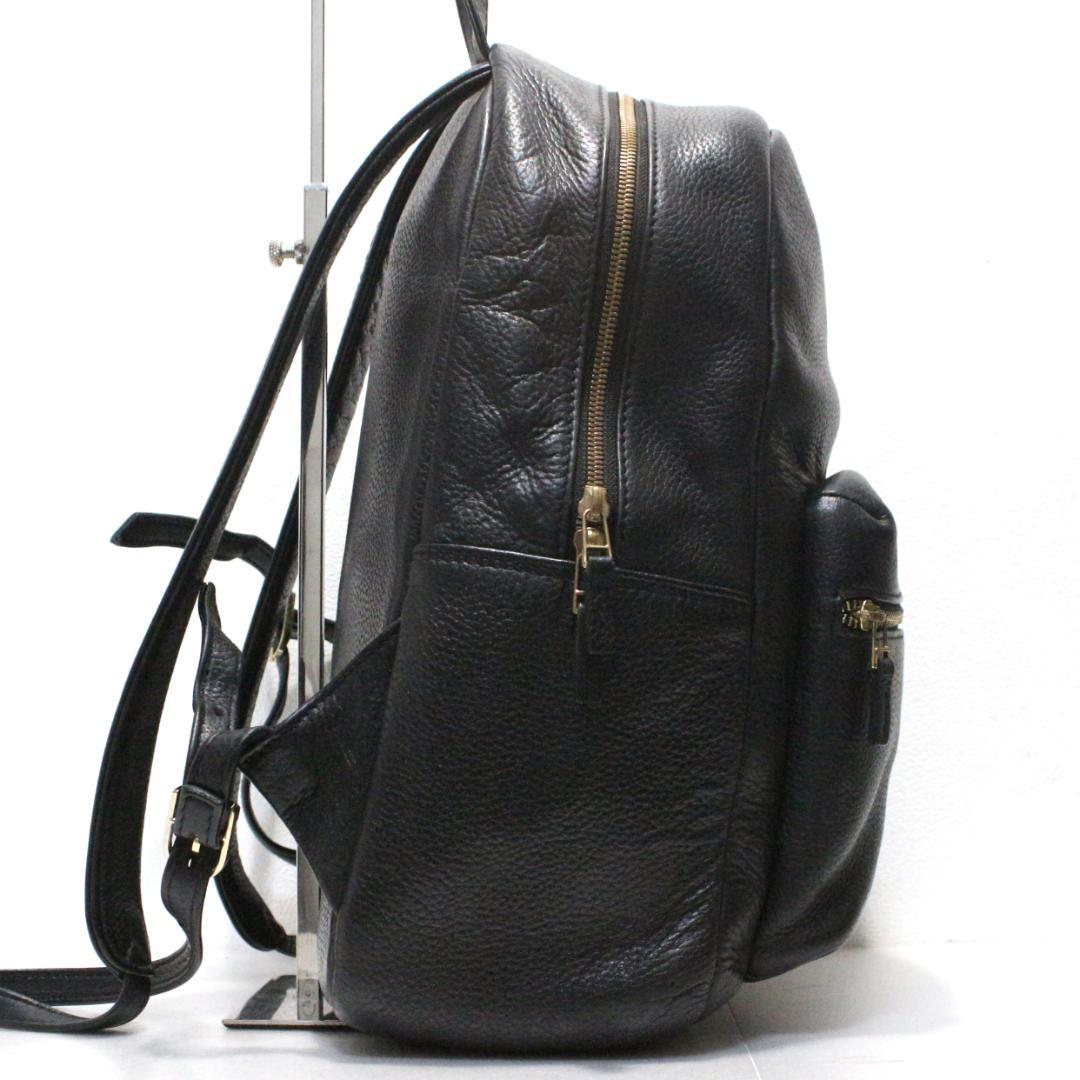 HushTug ハッシュタグ モンゴルレザー リュック ブラック 黒 廃盤品