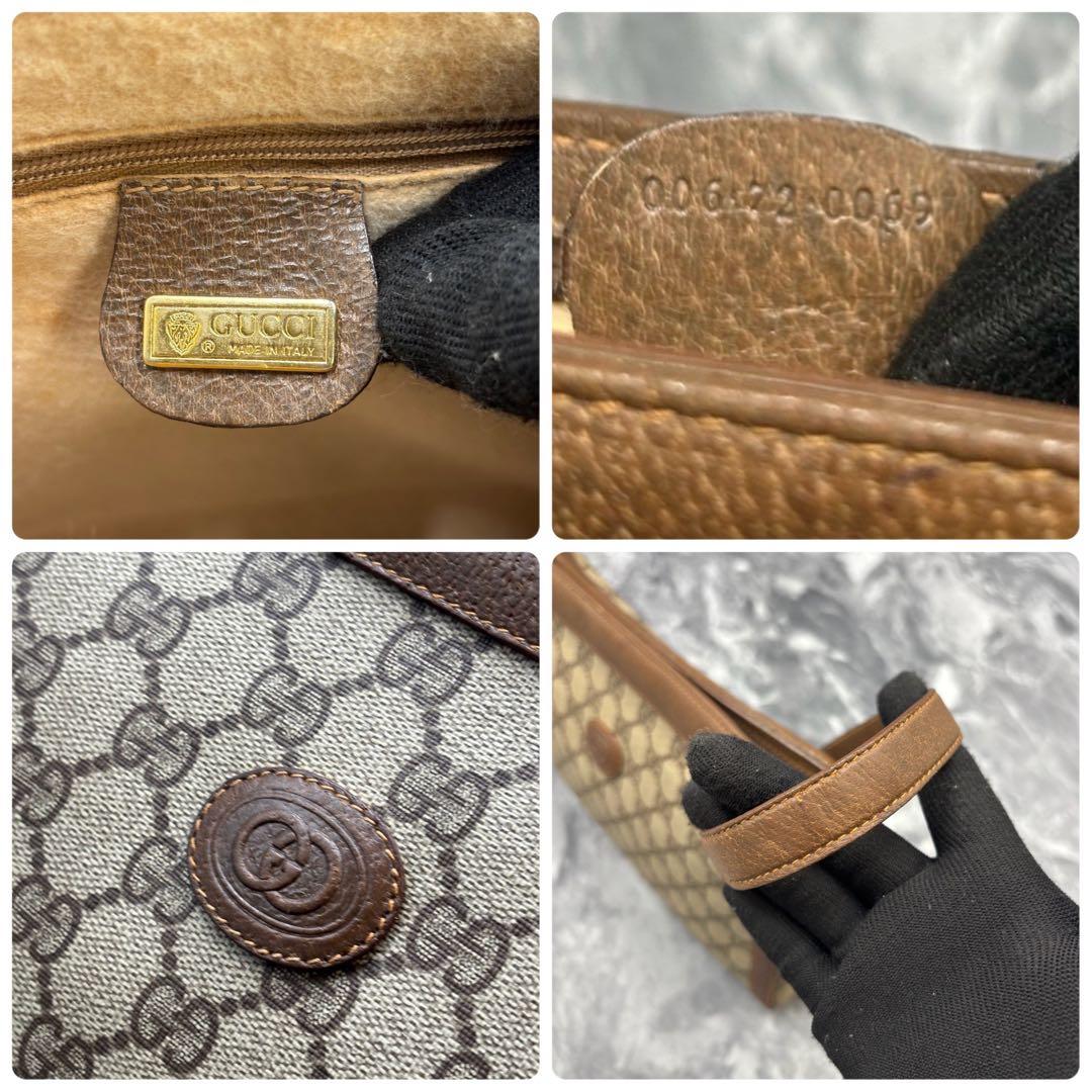 ✨美品✨GUCCI クラッチバッグ GG セカンド ブラウン ベージュ ロゴ