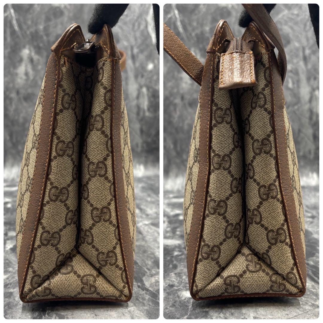 ✨美品✨GUCCI クラッチバッグ GG セカンド ブラウン ベージュ ロゴ
