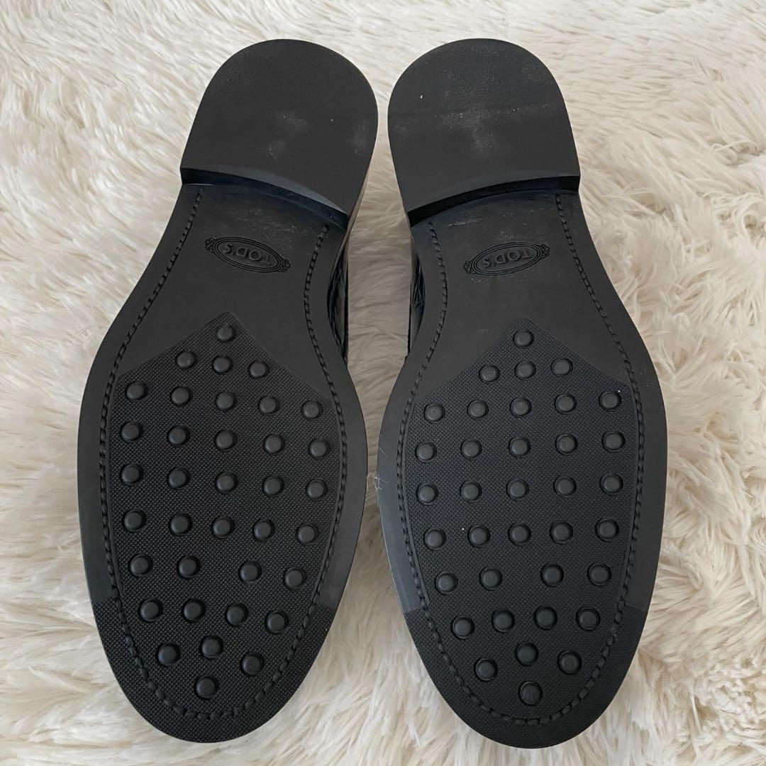 新品✨ TOD’S トッズ ペニーローファー クロコ型押し 紺 24cm 箱付き