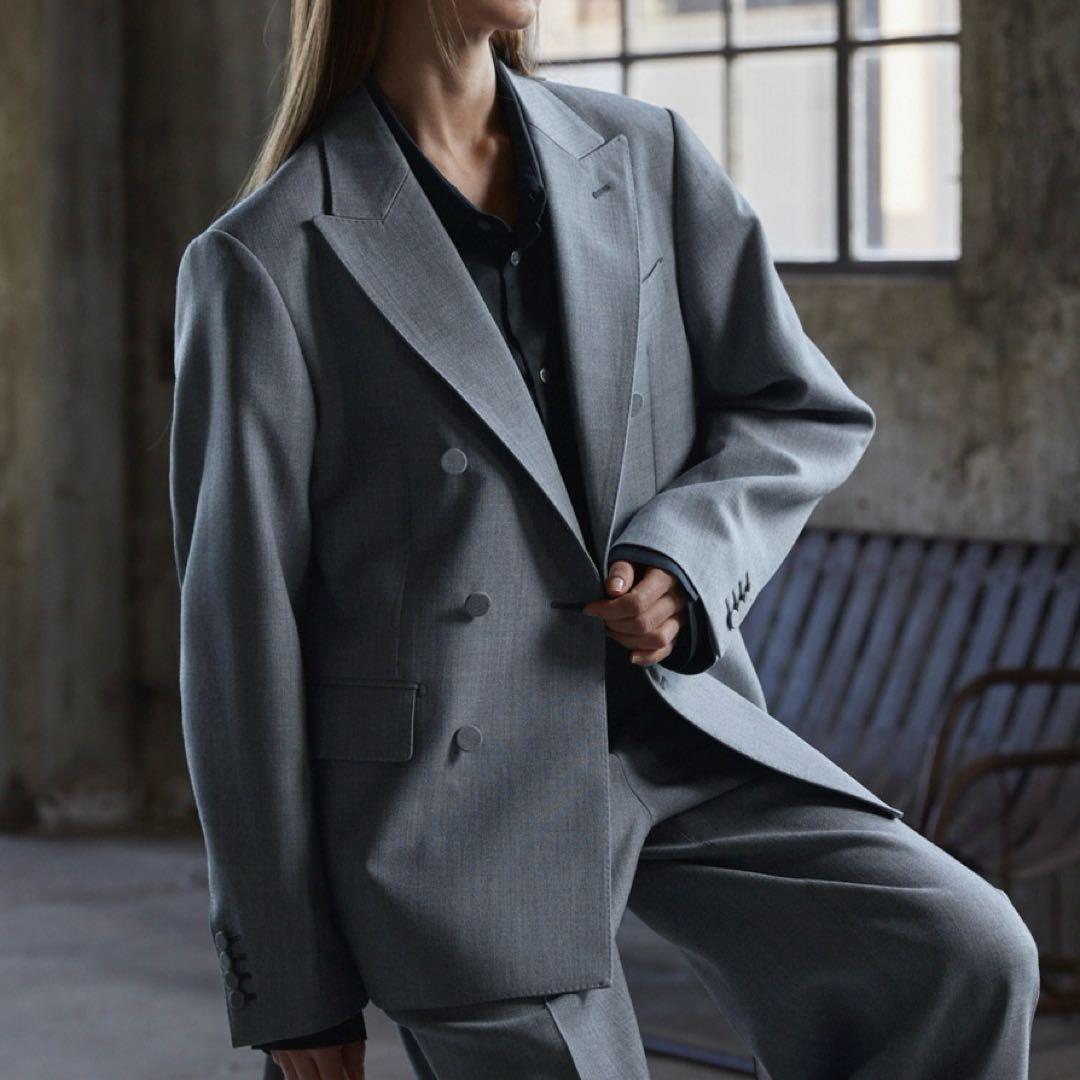 【新品】CLEL coreスーパー100s 尾州ウールダブルテーラードジャケット