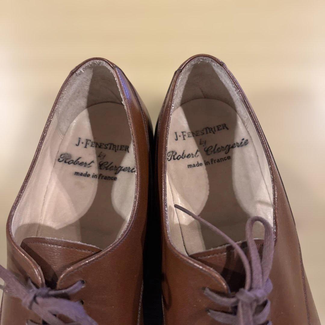 デ*ズ様 80s J.FENESTRIER Uチップシューズ 71/2
