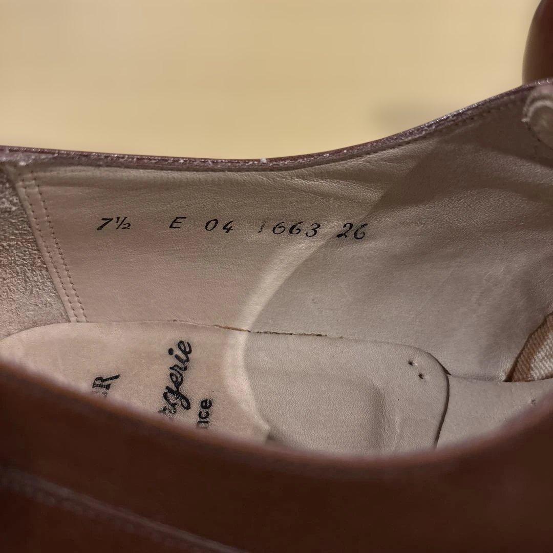 デ*ズ様 80s J.FENESTRIER Uチップシューズ 71/2