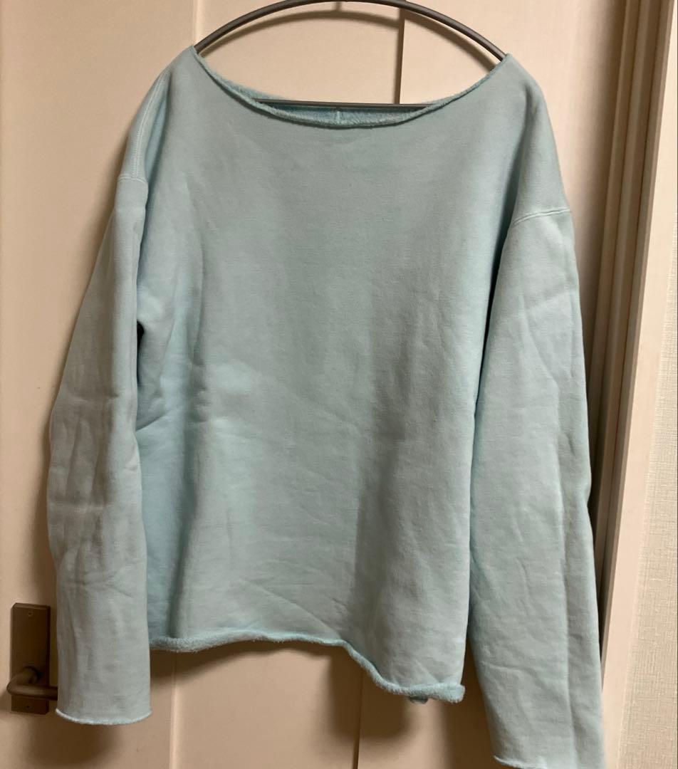 【未使用タグつき】ウィムガゼット　ピグメントスウェットプルオーバー