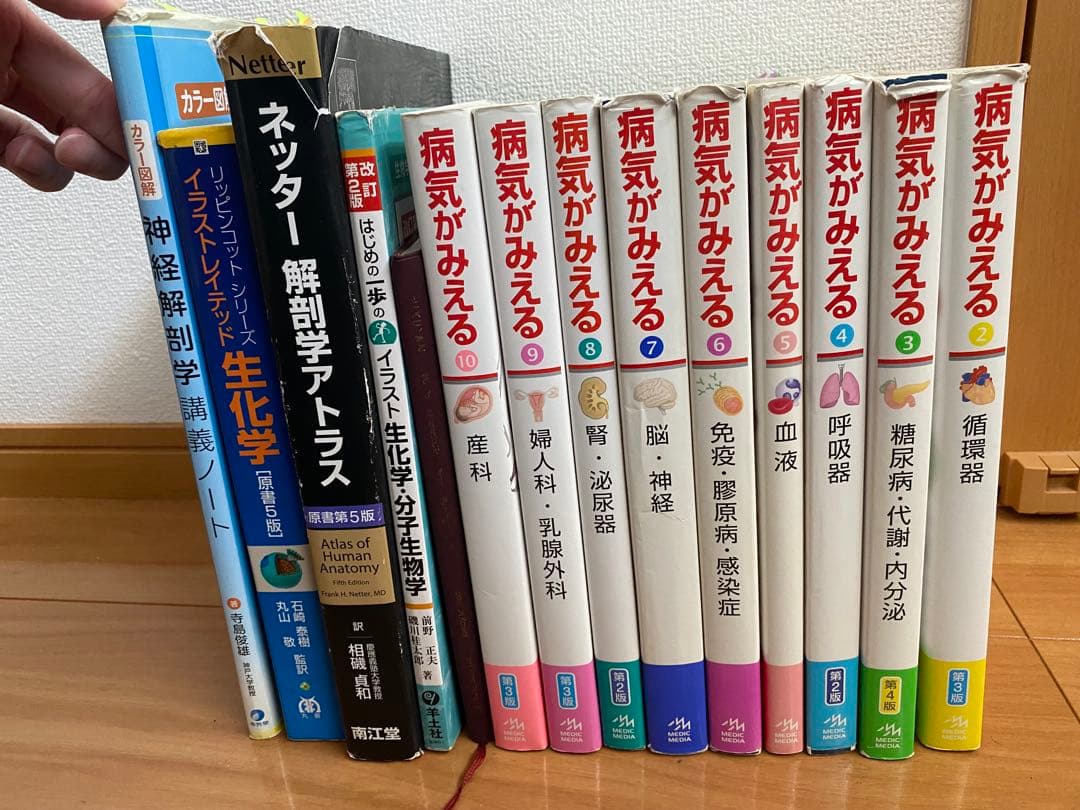 ネッター解剖学アトラスと病気がみえるシリーズ
