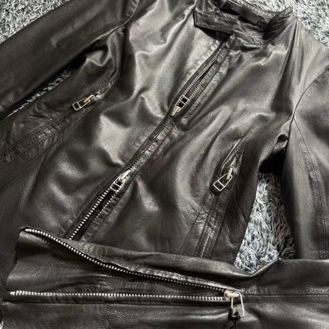 ジャケット・アウター ekam leather gimmick jacket